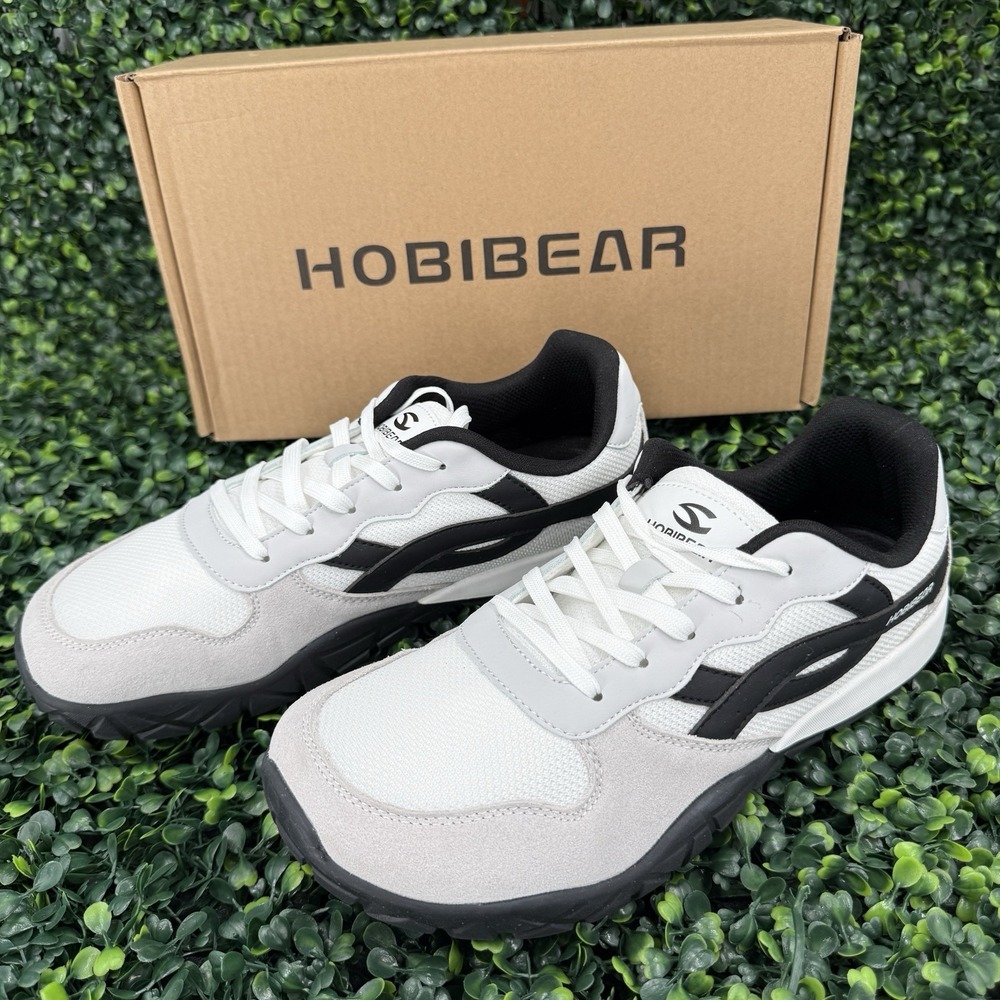 Hobibear Men's Athletic Shoes - White & Black